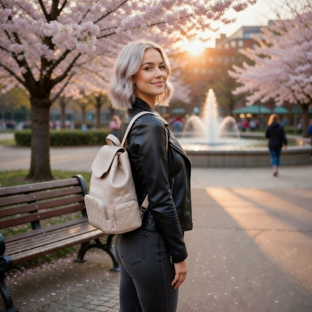 The Aurelia Quilted Backpack