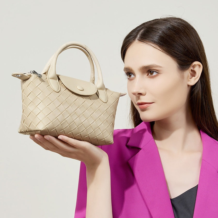 The Soluna Woven Top-Handle Bag