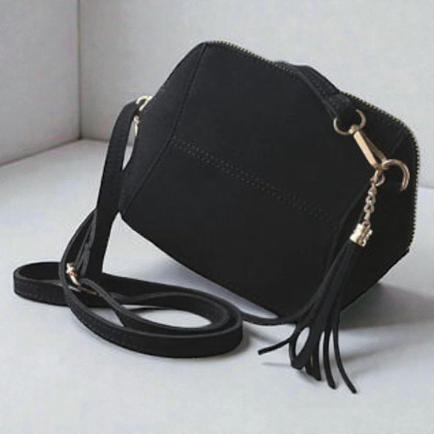 The Nyx Suede Crossbody Bag