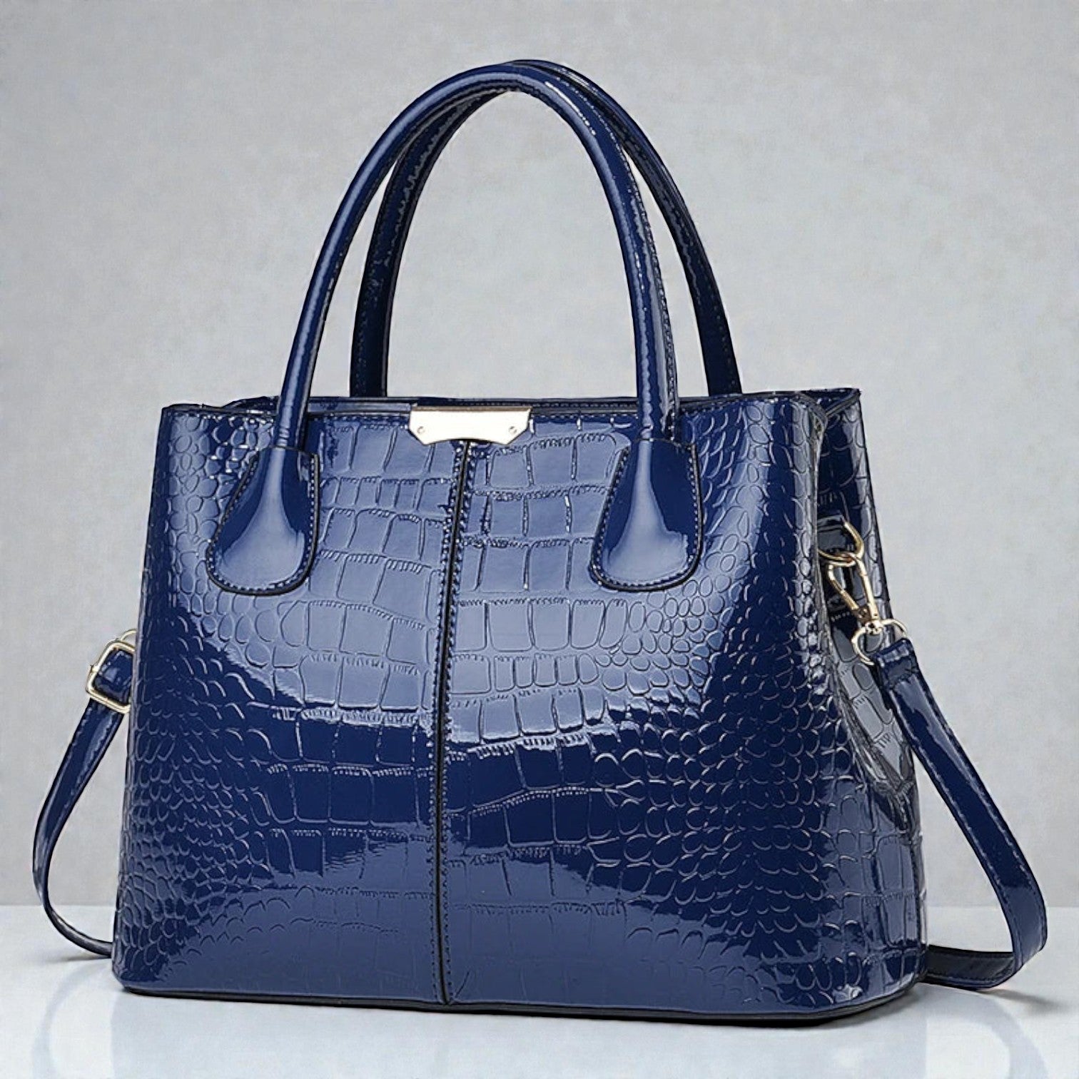 The Sloane Croc Top-Handle Bag