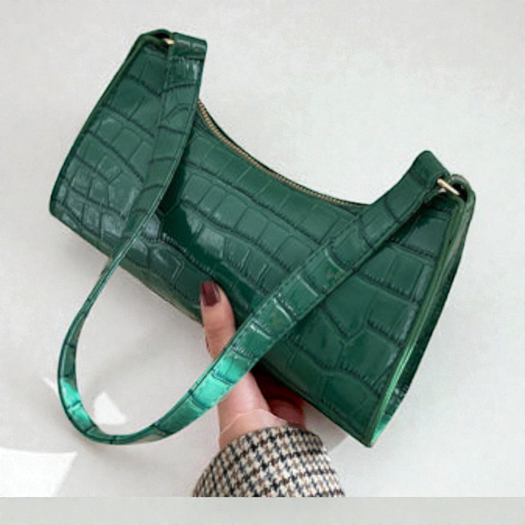 The Aria Croc Shoulder Bag