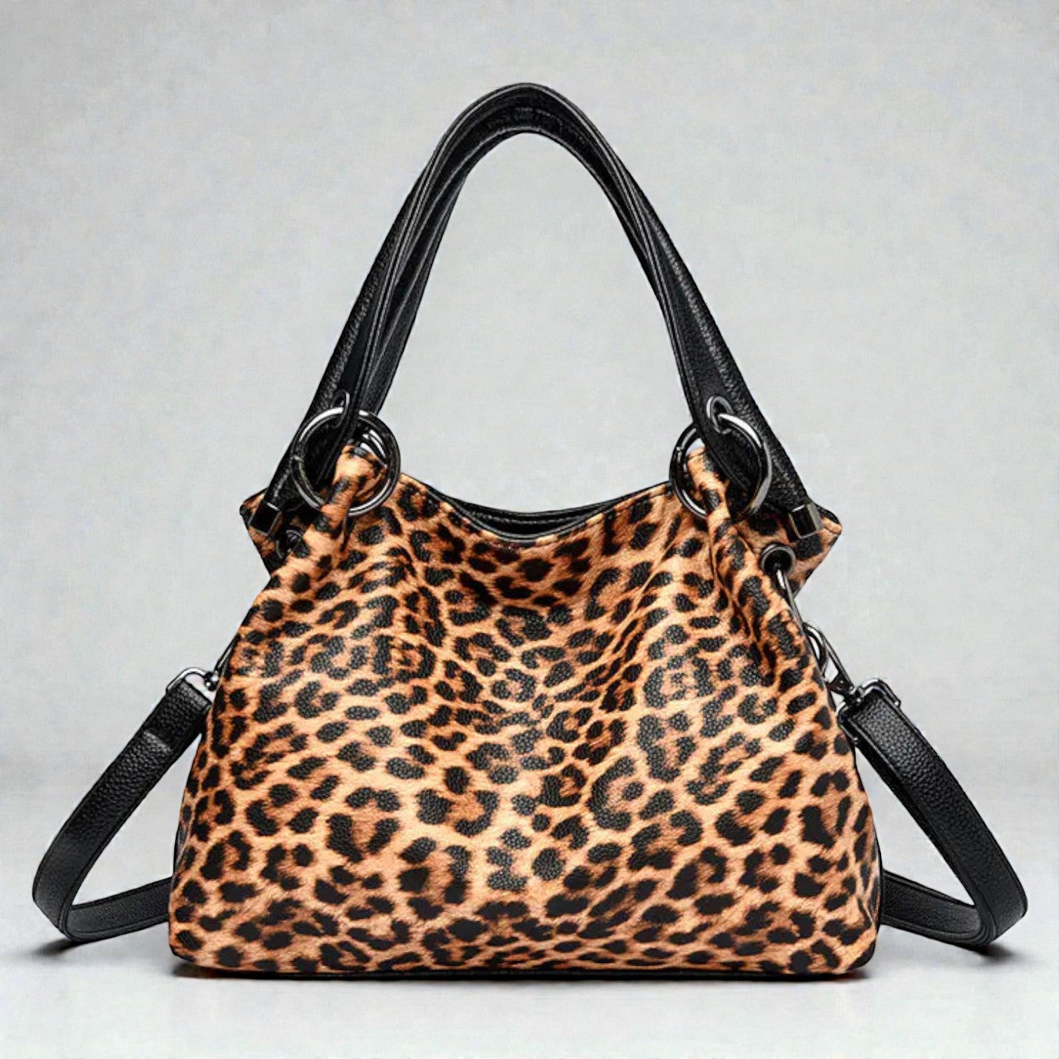 The Rhea Leopard Shoulder Bag